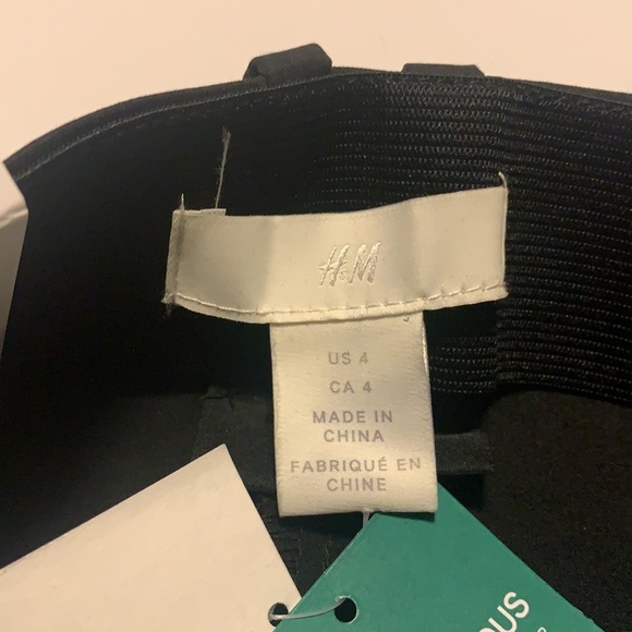 🆕 H&M Conscious Collection Black Regular Waist Slacks - Women’s Size 4 - Picture 6 of 6